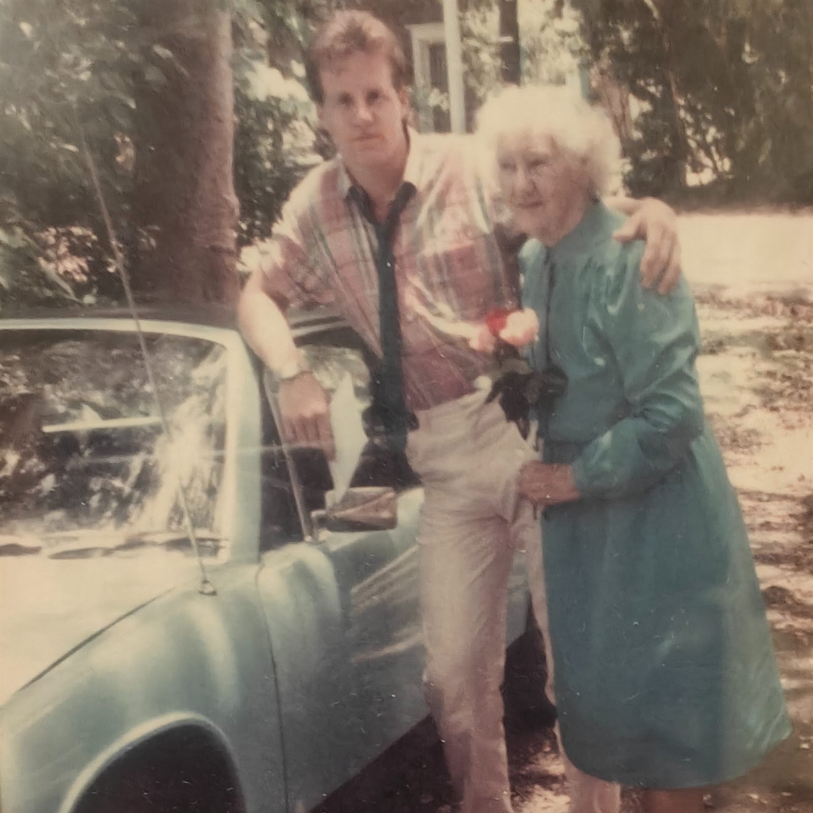 TY Cherry with his grandmother, 1985
