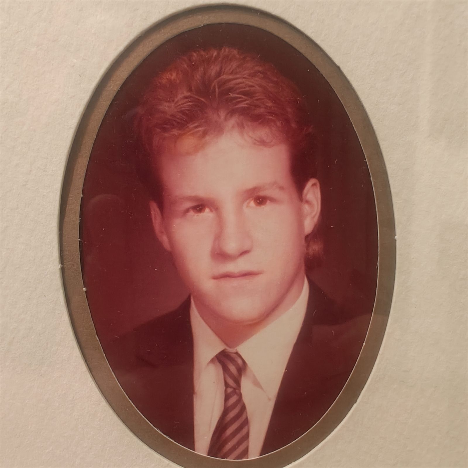 High school yearbook photo